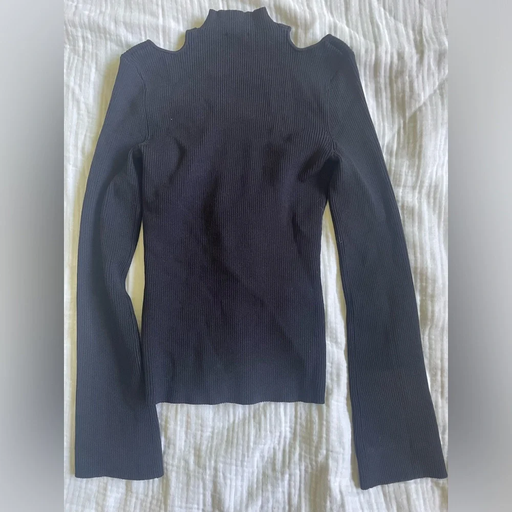 Maje cut out black sweater - Picture 3 of 7